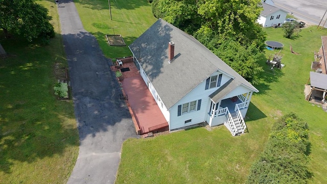 419 Adams St, Marion, VA 24354 - aerial view of property and surrounding area