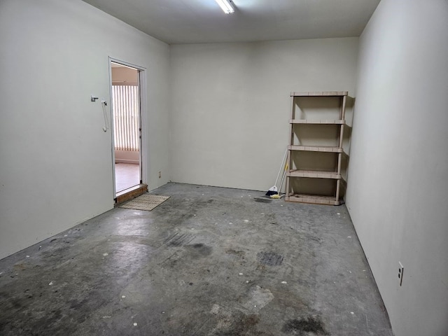 empty room featuring concrete floors