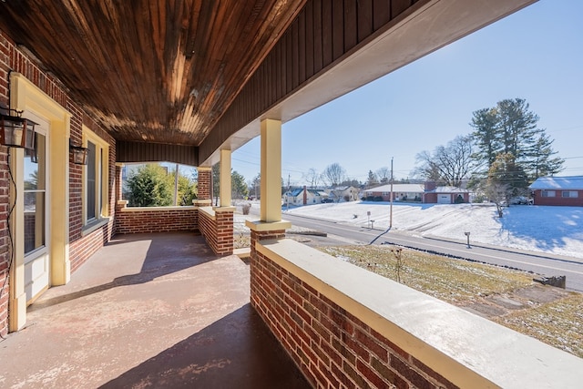 view of patio / terrace with a porch