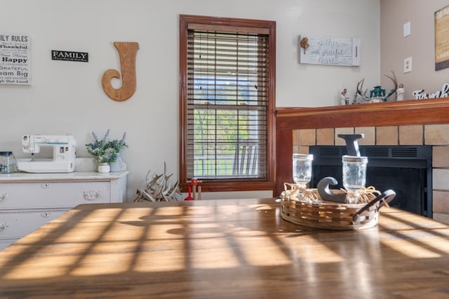 3003 Freestone Valley Rd, Tannersville, VA 24377 - living area featuring a tile fireplace