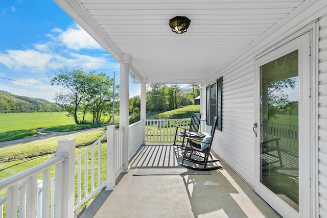 3003 Freestone Valley Rd, Tannersville, VA 24377 - balcony featuring a porch