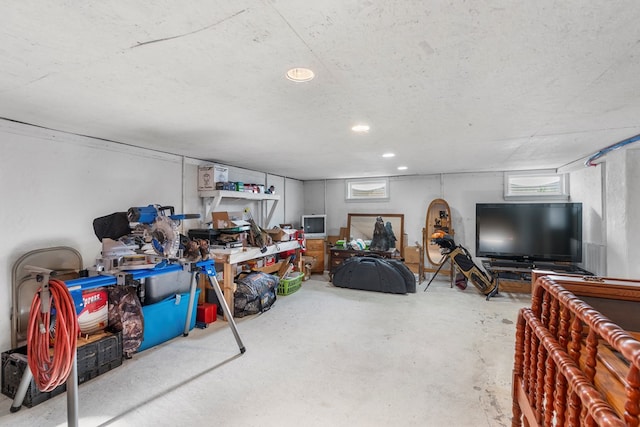 3003 Freestone Valley Rd, Tannersville, VA 24377 - below grade area featuring healthy amount of natural light and recessed lighting
