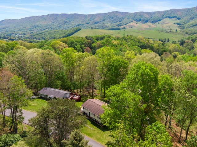156 Ridgecrest St, Bluefield, VA 24605 - view of subject property featuring a mountainous background and a forest