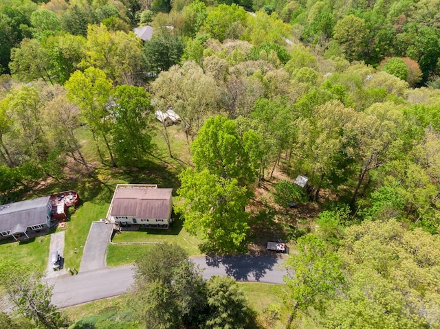 156 Ridgecrest St, Bluefield, VA 24605 - view from above of property featuring a heavily wooded area