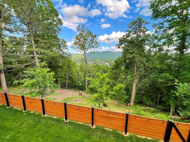 675 Pine Ridge Rd, Wytheville, VA 24382 - view of yard featuring a view of trees and a mountain view