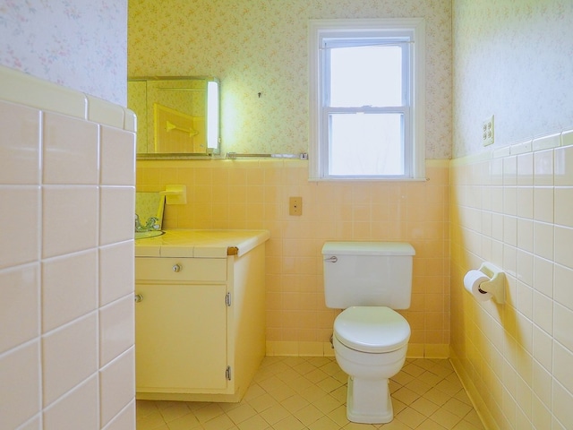 bathroom with tile patterned floors and toilet