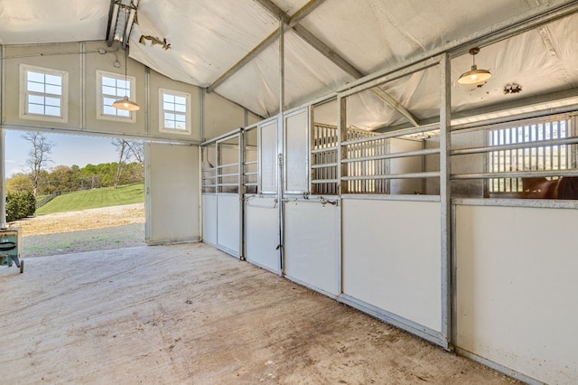 view of horse barn