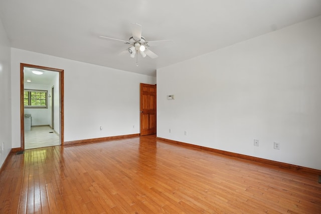 271 Burgan Rd, Pennington Gap, VA 24277 - unfurnished room featuring light wood-style flooring, ceiling fan, and baseboards