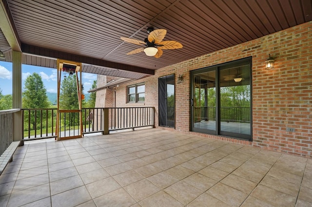 271 Burgan Rd, Pennington Gap, VA 24277 - view of patio featuring ceiling fan