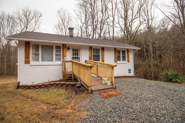 view of rear view of property