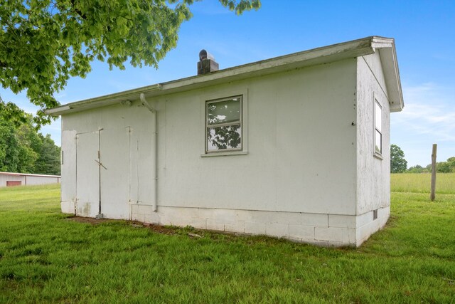 411 Courtland Cir, Galax, VA 24333 - view of side of property with a yard and a chimney