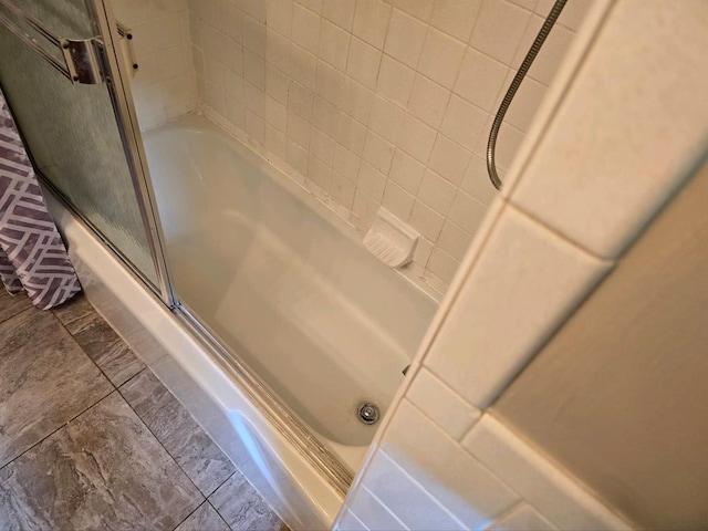 128 Roberts Chapel Rd, Saltville, VA 24370 - bathroom with bath / shower combo with glass door