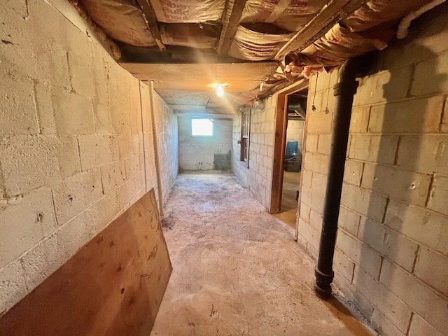 view of basement