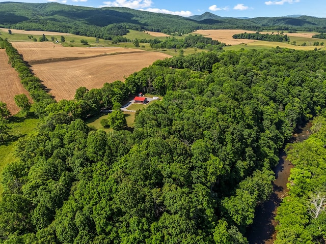 1610 Pope Rd, Ivanhoe, VA 24350 - aerial view of property's location with mountains and rural landscape