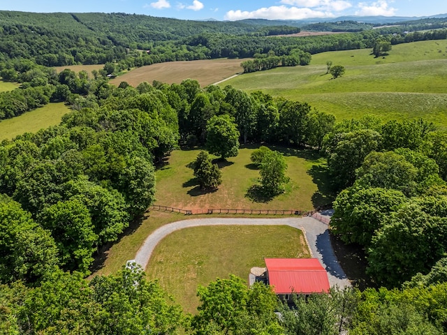 1610 Pope Rd, Ivanhoe, VA 24350 - aerial view of sparsely populated area with a forest