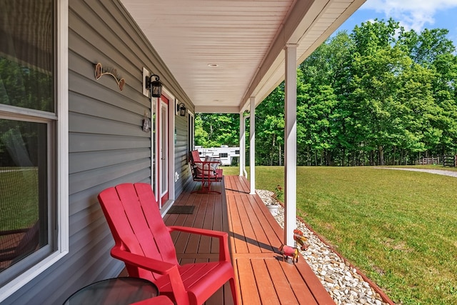 1610 Pope Rd, Ivanhoe, VA 24350 - porch featuring a lawn