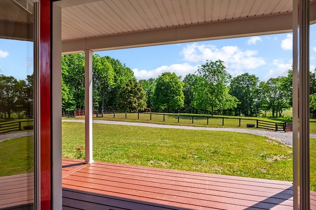 1610 Pope Rd, Ivanhoe, VA 24350 - deck with view of scattered trees