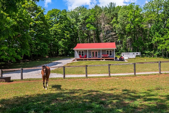 1610 Pope Rd, Ivanhoe, VA 24350 - view of front of house with a metal roof