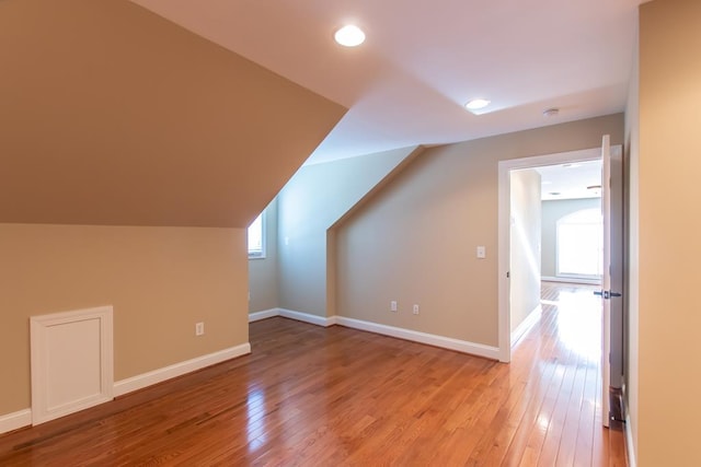 16084 Old Jonesboro Rd, Bristol, VA 24202 - bonus room with light wood-type flooring, lofted ceiling, and recessed lighting