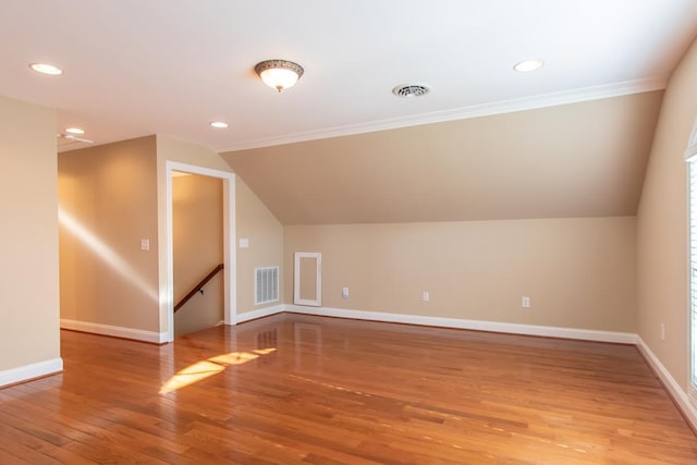 16084 Old Jonesboro Rd, Bristol, VA 24202 - additional living space with wood finished floors, lofted ceiling, and recessed lighting