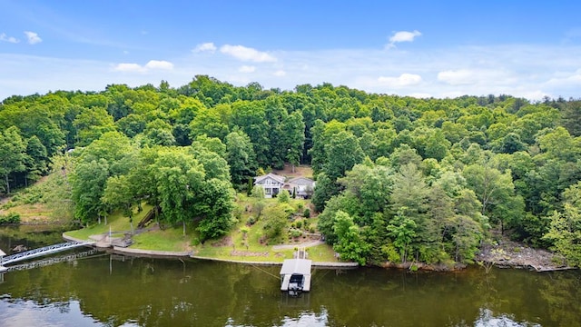 22113 Driftwood Ln, Abingdon, VA 24211 - aerial view of property and surrounding area featuring a nearby body of water and a forest