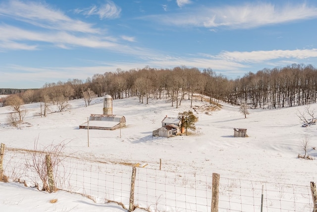 view of snowy landscape