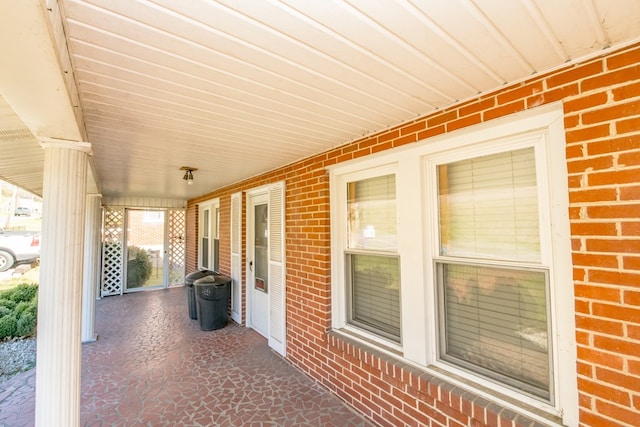 view of patio with covered porch