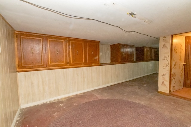view of basement
