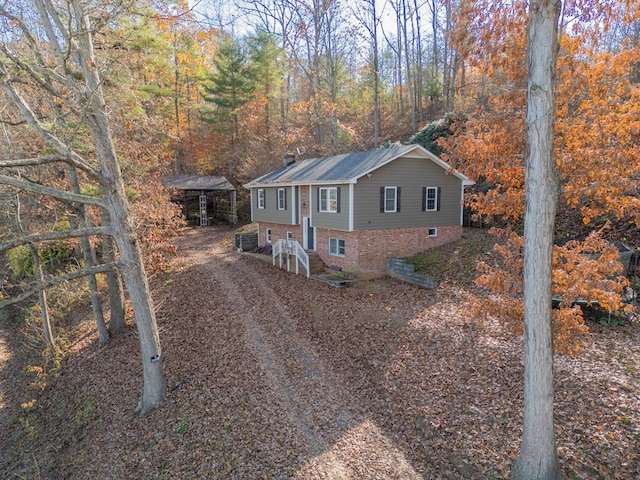 view of front of home