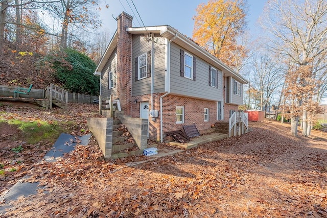 view of home's exterior