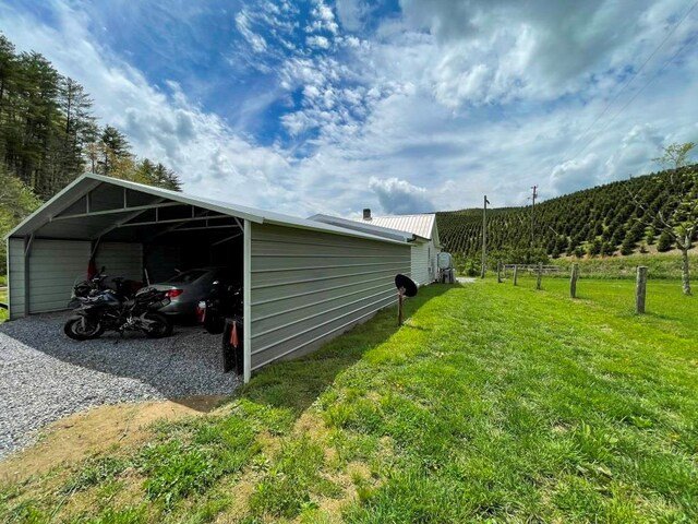 232 Echo Ridge Ln, Elk Creek, VA 24326 - view of outbuilding featuring a carport