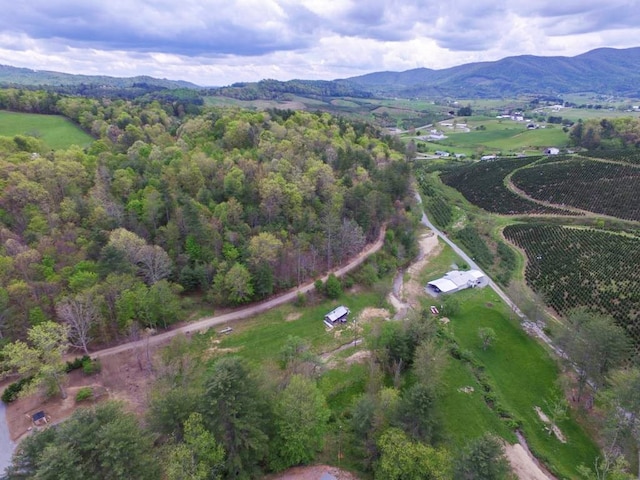 232 Echo Ridge Ln, Elk Creek, VA 24326 - aerial overview of property's location featuring rural landscape and mountains