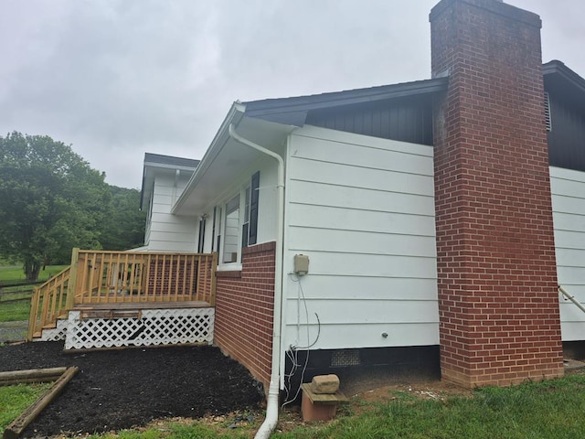 9433 Legend Dr, Glade Spring, VA 24340 - view of home's exterior featuring a wooden deck