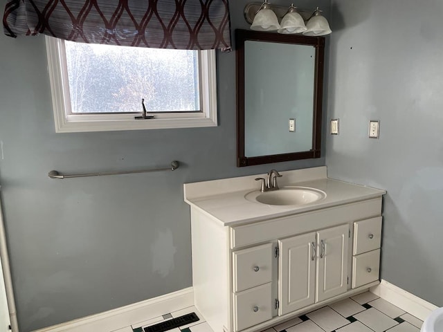 bathroom featuring vanity