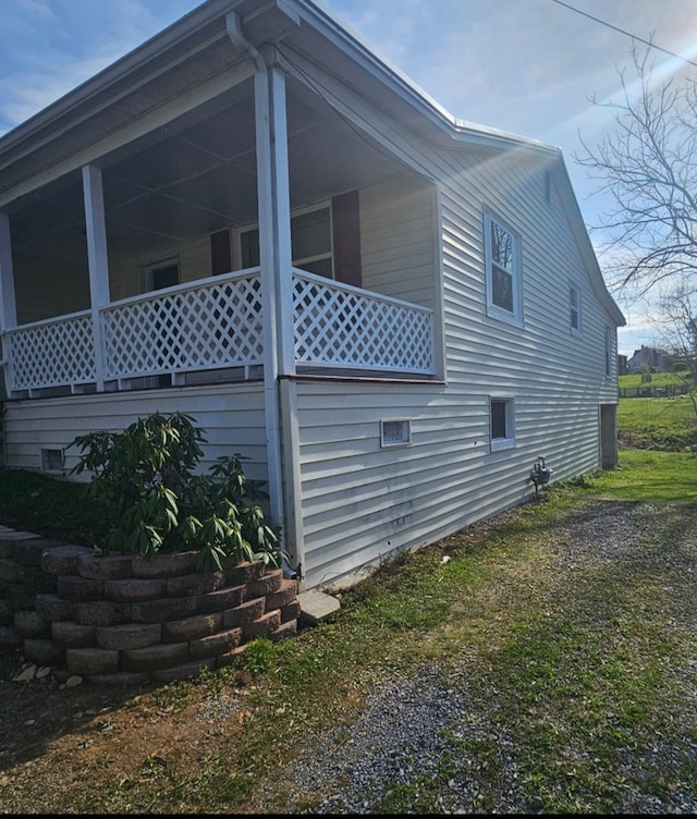 view of side of property