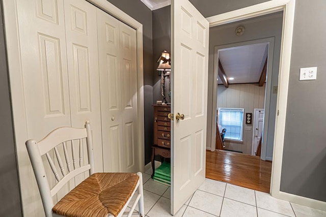 503 Court St, Abingdon, VA 24210 - corridor featuring light tile patterned flooring