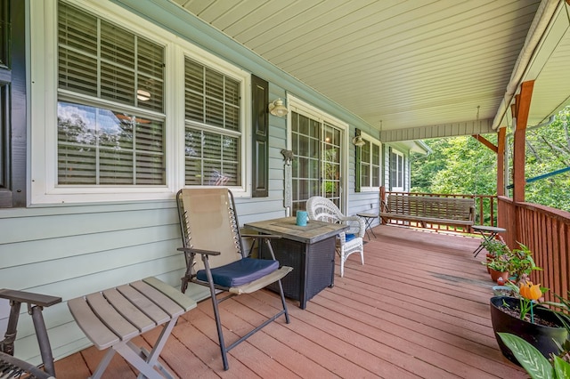 575 Apache Trl, Fancy Gap, VA 24328 - view of wooden porch