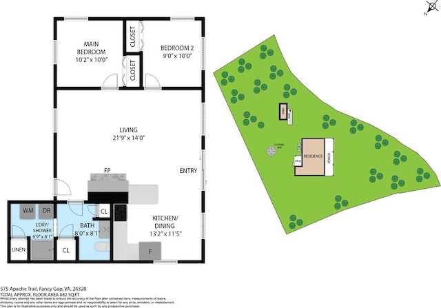 575 Apache Trl, Fancy Gap, VA 24328 - view of floor plan / room layout