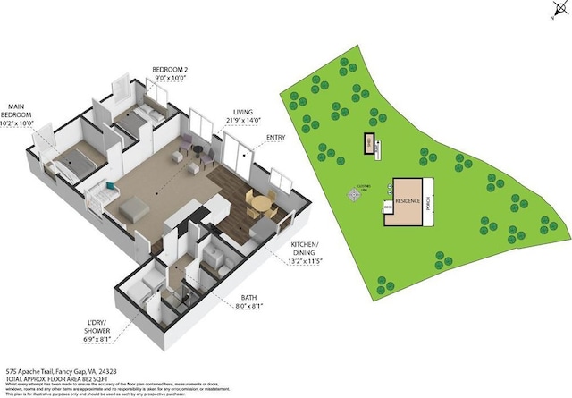 575 Apache Trl, Fancy Gap, VA 24328 - view of home floor plan