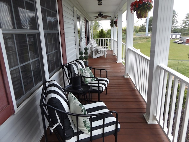 566 Breezy Ridge Rd, Woodlawn, VA 24381 - porch with ceiling fan