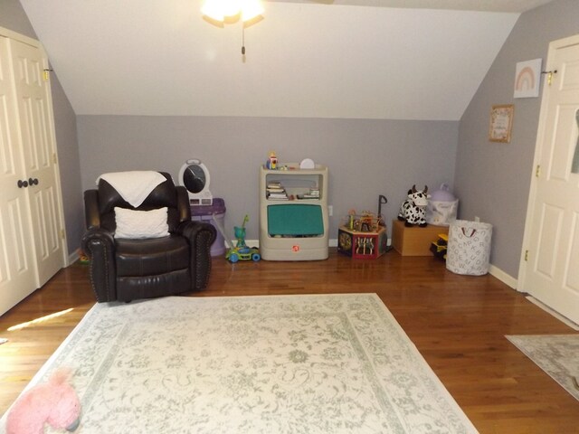 566 Breezy Ridge Rd, Woodlawn, VA 24381 - sitting room featuring lofted ceiling and wood finished floors