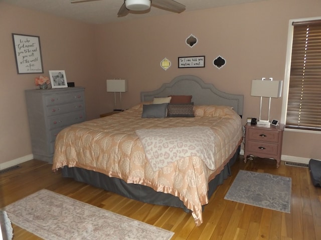 566 Breezy Ridge Rd, Woodlawn, VA 24381 - bedroom with wood finished floors and a ceiling fan