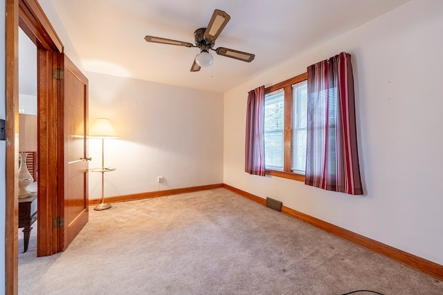 480 N 3rd St, Wytheville, VA 24382 - carpeted spare room featuring baseboards and ceiling fan