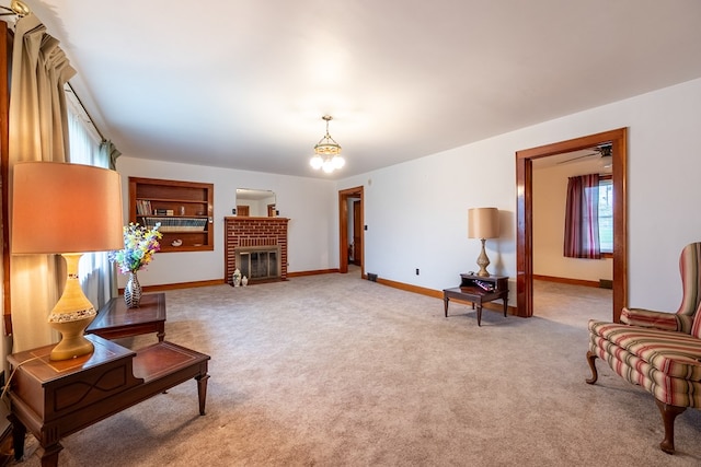 480 N 3rd St, Wytheville, VA 24382 - living room with light colored carpet, healthy amount of natural light, and baseboards