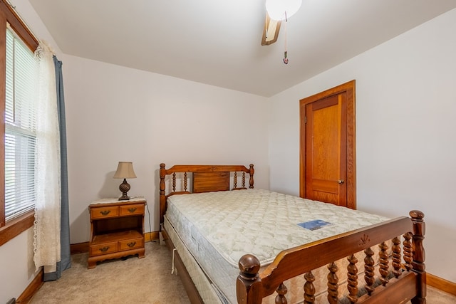 480 N 3rd St, Wytheville, VA 24382 - bedroom featuring light carpet, baseboards, and a ceiling fan