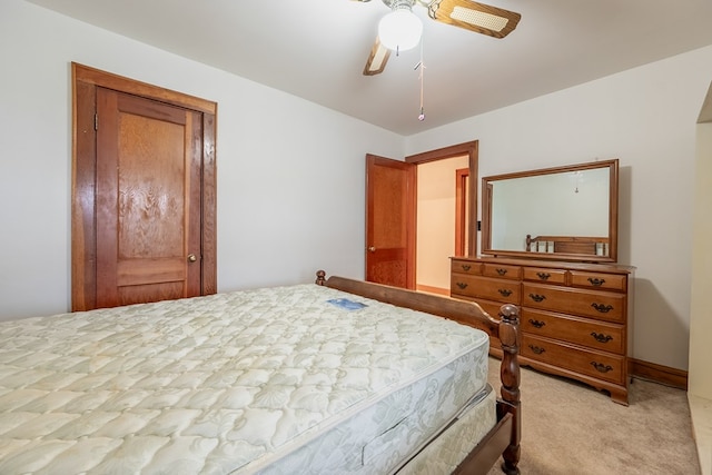 480 N 3rd St, Wytheville, VA 24382 - bedroom with light carpet and ceiling fan