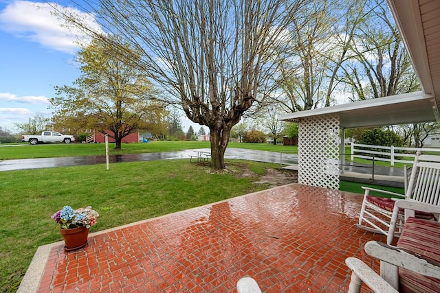 480 N 3rd St, Wytheville, VA 24382 - view of patio with a water view