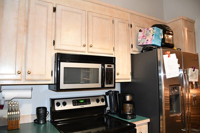 kitchen featuring appliances with stainless steel finishes