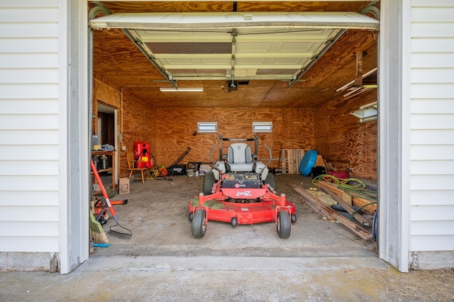8214 Snake Creek Rd, Hillsville, VA 24343 - garage featuring a garage door opener