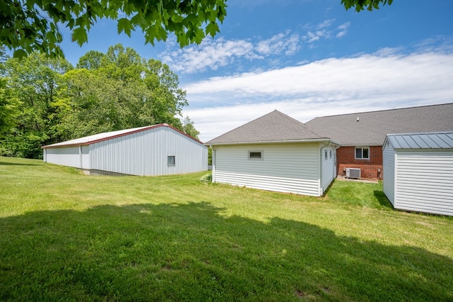 8214 Snake Creek Rd, Hillsville, VA 24343 - view of grassy yard with an outdoor structure